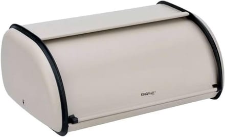 Stalen Broodtrommel Beige met Botsingsvrij Deksel