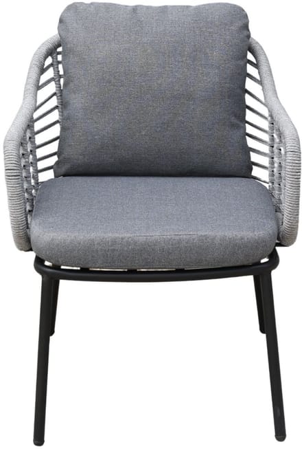 Luna dining tuinstoel | rope | lichtgrijs | 2 stuks | €159,- pst