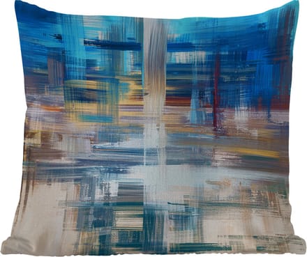 Buitenkussen Weerbestendig - Olieverf - Abstract - Schilderij - 50x50 cm