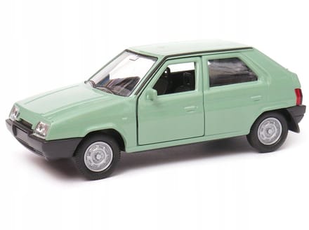 Welly Skoda Favorit Modelauto Schaal 1:34 Groen