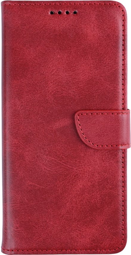 Rixus Bookcase For Xiaomi 15 Pro Dark Red