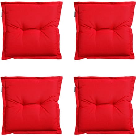 Madison - Zitkussen Panama red - Ca. 50x50 cm - Set van 4