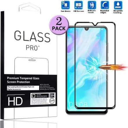 Protecteur d'écran - Huawei - P30 Lite - Verre Trempé - 2 Pièces - Protection Complète