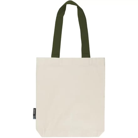 Tote bag met contrasterende handvatten Neutral Twill