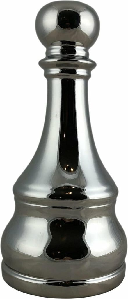 Deurstopper Deurstop Keramiek Zilver 26 cm - Pionvorm - 600 gram