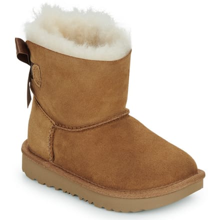 UGG® Mini Bailey Bow II for Kids in Brown, Size 5, Twinface/Polyester/Wool