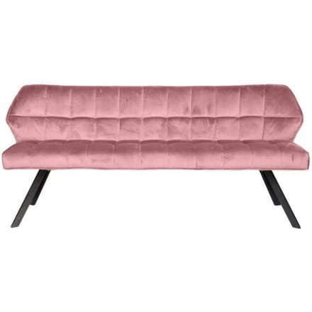 Hoyz - Eetkamerbank Raster - 180cm Breed - Roze