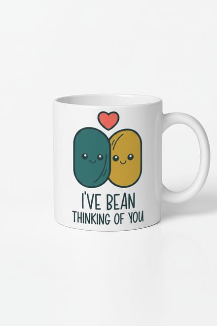 I've Bean Thinking of You" Mok - Grappige Bonen Beker - Liefdevol Cadeau