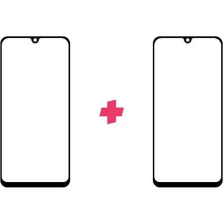 DuoPack: Huawei P Smart 2020 screenprotector gehard glas Edge to Edge