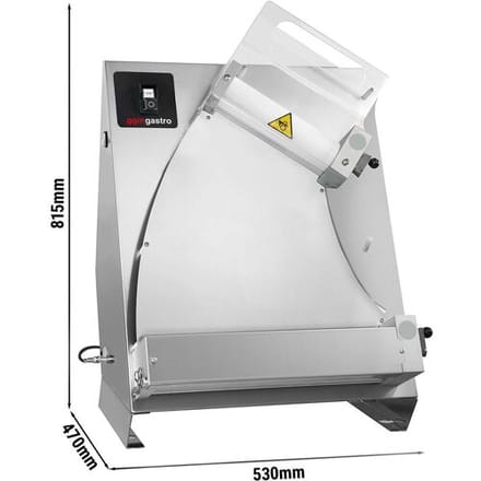 GGM Gastro Teigausroller - für 400mm Pizzateig - Teigdicke 1 bis 4mm Zilver