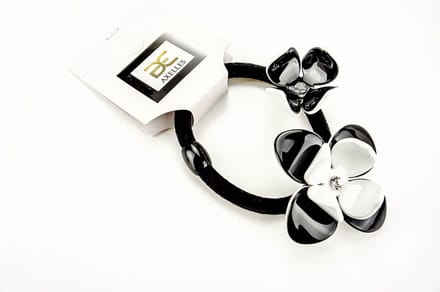 Haar elastiek-haarspeld-haaraccessoire met twee Camelia's