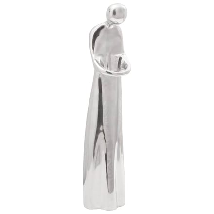 vidaXL - Sculptuur - zilver - 10 - x - 16 - x - 49 - cm - Aluminium