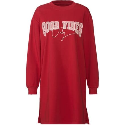 ESMARA Dames sweatjurk (Rood, XS (32/34))