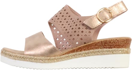 Sandalen met plateauzool en riempje