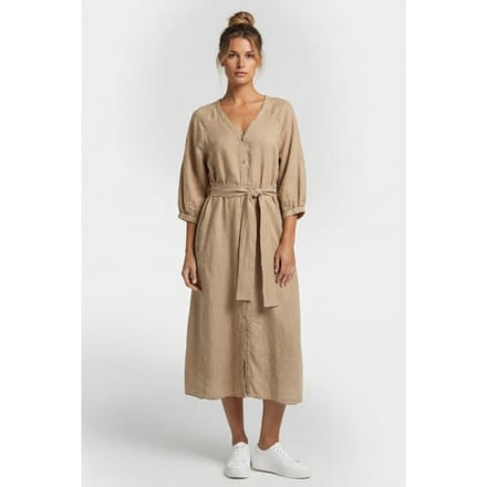 Knitted Sophie Dress Clay Größe: M/L | Blusenkleider Outlet | Damen