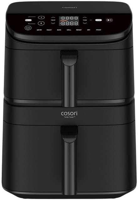 Cosori TurboTower – Dubbele Airfryer XXL – 10.8L – 2 Manden Apart Instelbaar – 7 Programma’s