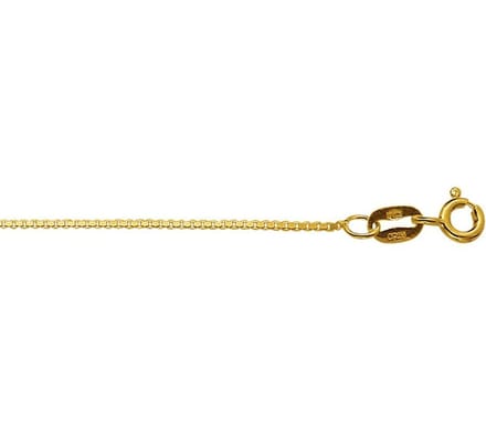 YO&NO - Ketting - Goud - Venetiaans -  0,8 mm -  41 - 43 - 45 cm - 585 goud
