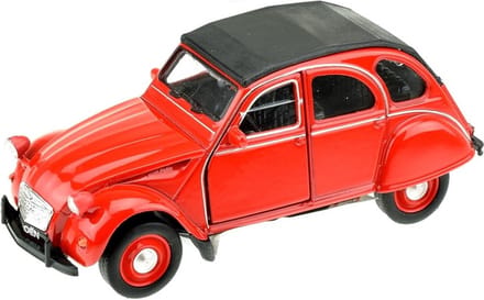 Welly Citroën 2CV modelauto - rood - 1:36 - speelgoed auto