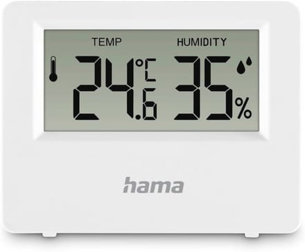 Digitaal Thermometer Hygrometer voor Binnen en Buiten - Wit