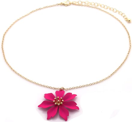 Dames Ketting Goudkleurig - Bloem Design - Statement Ketting