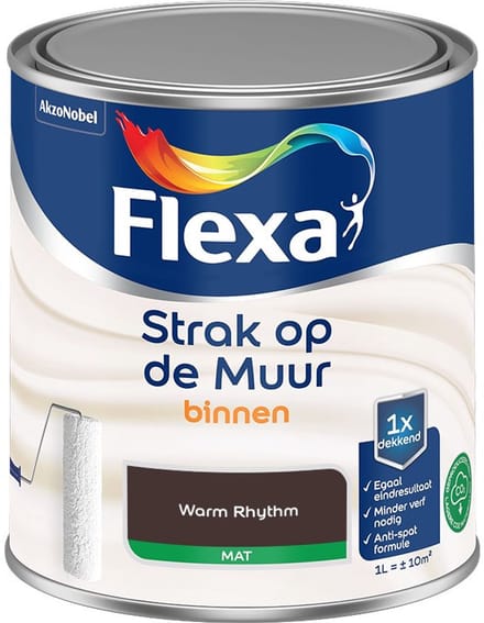 Flexa - Strak Op De Muur Binnen Mat - Warm Rhythm - Mengverf - 1 L