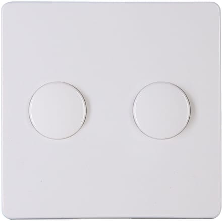 KOPP - Afdekplaat/Centraalplaat - Paris HK05 - DUO Dimmer - Arctic Glans Wit