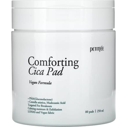 Petitfee, Comforting Cica Pad, 80 sheets, 250ml white