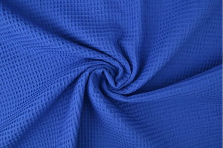 Wafelstof - 1 meter - Per meter - Donkerblauw - 150cm breed