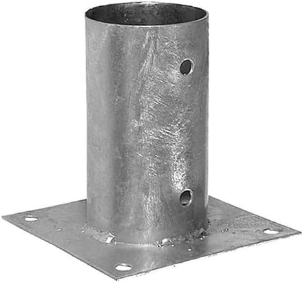 Gegalvaniseerde bout omlaag ronde post ondersteuning Base Diameter: 80mm