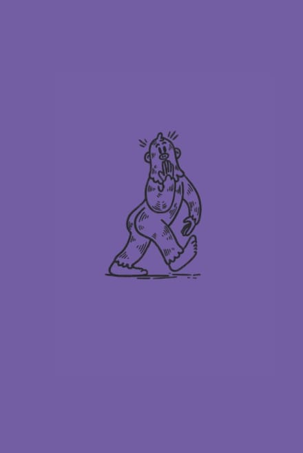 Bigfoot: Purple 500 page hardcover journal/notebook