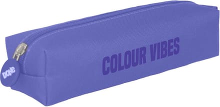 Eenvoudige multifunctionele schooletui 21x6x6 cm - Duurzaam polyester - Paars