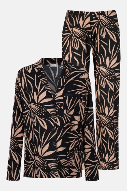 Mey - Pyjama Vivid Bloom Zwart - maat XL - Zwart
