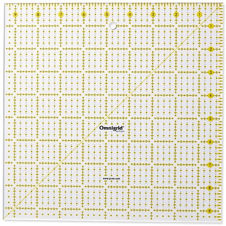 PRYM Universele liniaal 9,5x 9,5inch Omnigrid 611480 - Prym