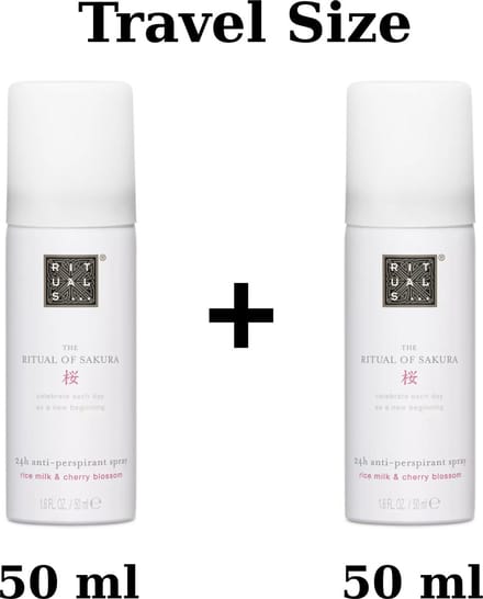 Rituals of Sakura - Travel Anti Perspirant Spray 2 x 50 ml = 100 ml Deodorant