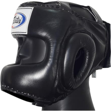 Fairtex HG4 - Boksers Helm - Neusbescherming - Zwart - Maat M