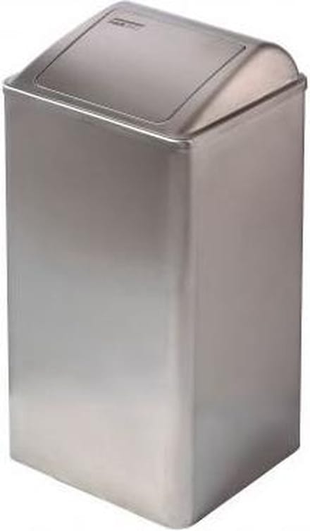 Mediclinics | Afvalbak | Gesloten | RVS | Inhoud: 65 liter