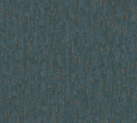 RUW BETONSTRUCTUUR BEHANG | Industrieel - blauw goud - A.S. Création Metropolitan Stories Hot Spots