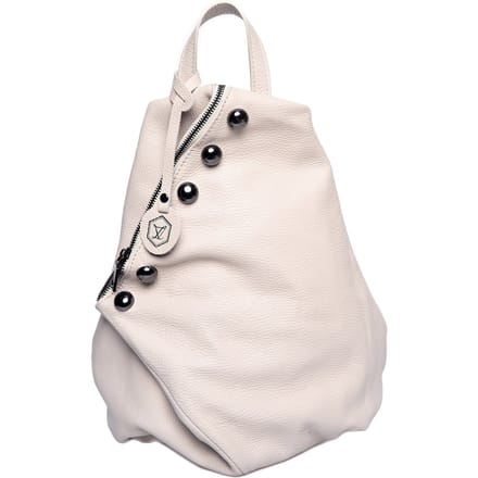 Luisa Vannini Beige Rundleer Tas