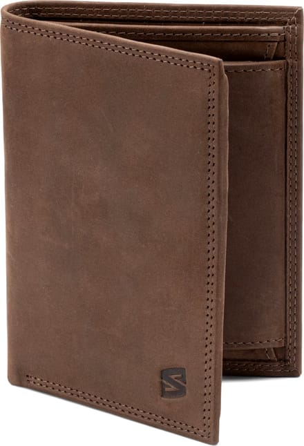 SERASAR Lederen Herenportemonnee [Vintage] - Bruin - Met RFID-Bescherming