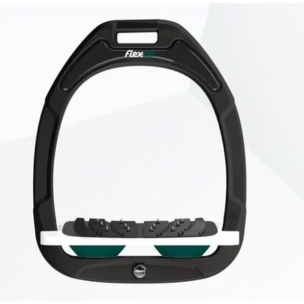 Ultra Grip Inclinatie Stirrup Zwart/Wit/Groen Flex-On Green Composite
