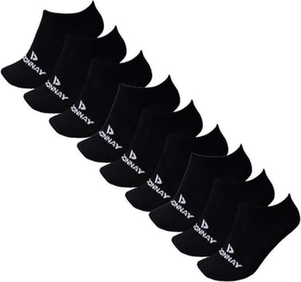 9-Pack Donnay Sneakersokken - Black (020) - maat 39-42