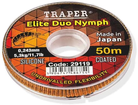 Traper Fly Elite Duo Nymph Vliegvissnoer 50 M Transparant 0.185 mm