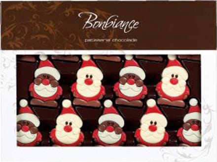 Bonbiance - Chocolade Kerstmannen - Melk & Wit - Doos 520 Gram - Kerst Chocolade - Kerst - Kerstchocolade