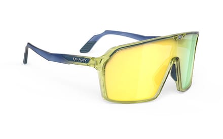Rudy Project Spinshield Multilaser Yellow Crystal Blue Avio /Apple Green Fade Gloss - Bril