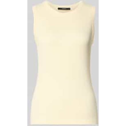 Tanktop met ribstructuur model 'Kleanne'