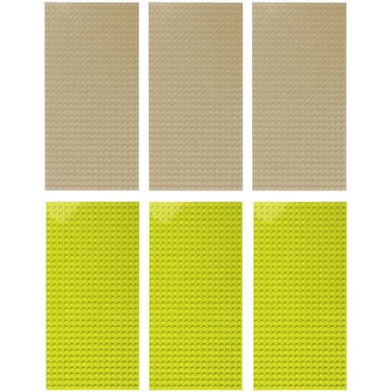 6 stuks 16x32 Compatibele Klassieke Bouwsteen Accessoires Bord Deel 6pcs 16x32