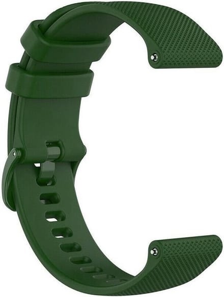 New Age Devi - Legergroene siliconen bandje - geschikt voor Garmin Venu 2S, Vivoactive 3S en Vivoactive 4S