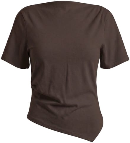 Pieces T-shirt PCSIRENE GEDRAPEERD