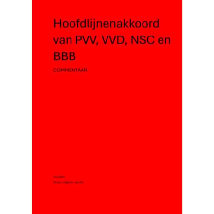 Hoofdlijnenakkoord Van Pvv, Vvd, Nsc En Bbb - Sjef van Put