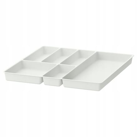 2x Bestekbak Wit 51x50 cm - Keukenlade Organizer